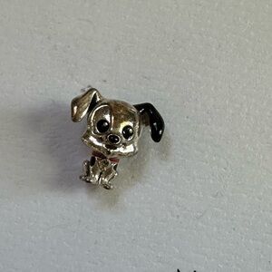 Pandora Silver and Black Puppy Charm 101 Dalmatians Dalmatian Disney